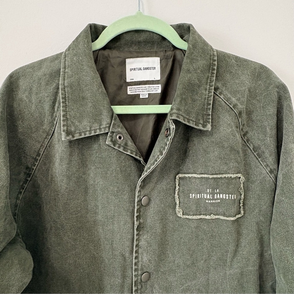 #326 SPIRITUAL GANGSTER Retail $200 Rare DT LA Warrior Jacket - Picture 2 of 13